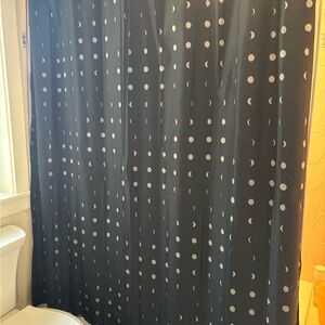 Target Black Moon Phase Shower Curtain